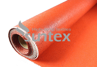 Chemical Resistant Silicone Rubber Coated Fiberglass Cloth Fire Retardant High Silica Textile