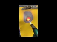 Sehen Sie sich die Demo für feuerfestes Vorhangmaterial aus silikonbeschichtetem Glasfasergewebe mit 850 g/m2 an