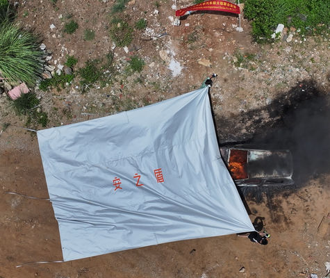 Portable EV Car Fire Blanket with 550℃/1000℃ Thermal Resistance for Oxygen Deprivation Fire Control