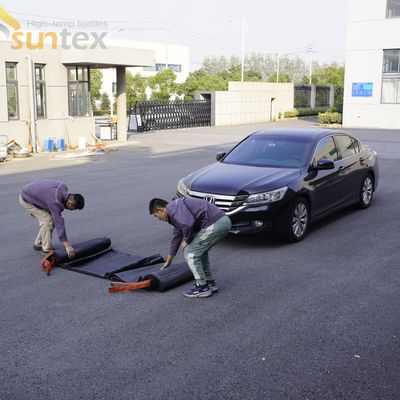 Electric vehicles fire blanket   6 X9 m EV car fire blanketsFor charging station