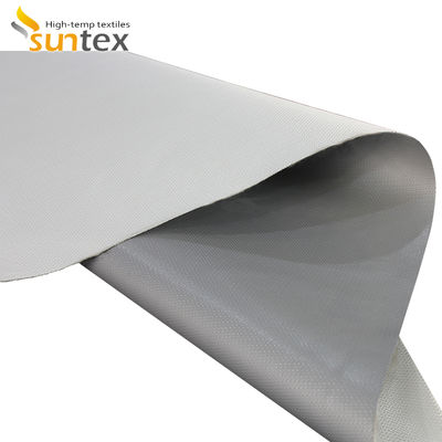 Heat Resistant Industrial Curtains Made of 850g/m² Silicone-Coated E-Glass Fabric
