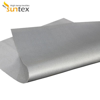 Grey Color Silicone Coated Fiberglass Fabric with Chemical Resistance and Roll Length Options for High Temp Protection