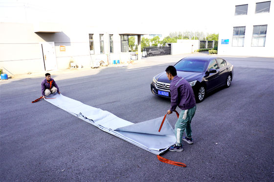 Gray EV Car Fire Blanket with 550℃/1000℃ Thermal Resistance for Oxygen Deprivation Fire Control