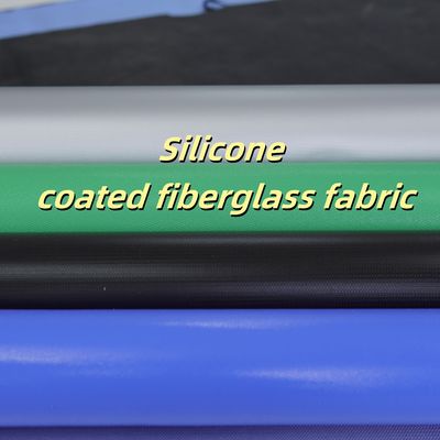 Silicone Coated Fiberglass Fabric 400 g/sqm -50C to 500C Fire Retardant