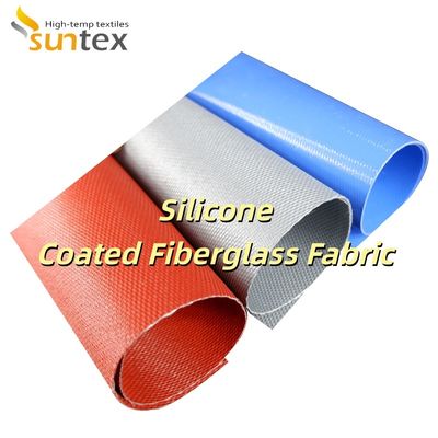 0.3 mm Thickness 400 g/sqm Weight Silicone Coated Fiberglass Fabric with 1 / 1.2 / 1.5 meter Width