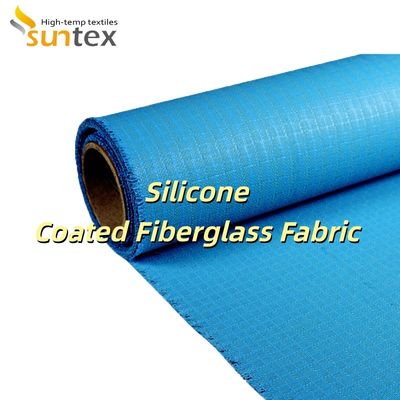 0.3 mm Thickness 400 g/sqm Weight 1.5 meter Width Silicone Coated Fiberglass Fabric for Heat and Fire Resistance