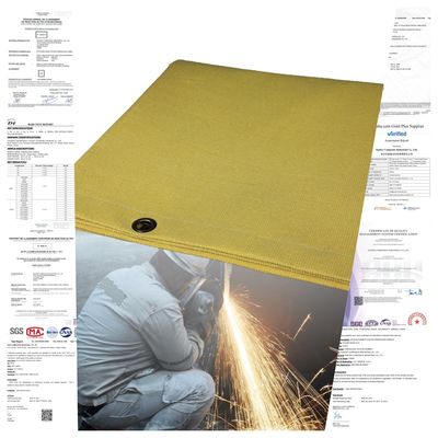 Heavy Duty 100% Fiberglass Welding Blanket - 550°C Heat Resistant & Acrylic Coated Fire Blanket
