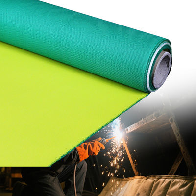 Fireproof PU Coated Fiberglass Fabric with 1m to 1.55m Width Solvent and Oil Resistant Thermal Insulation Material