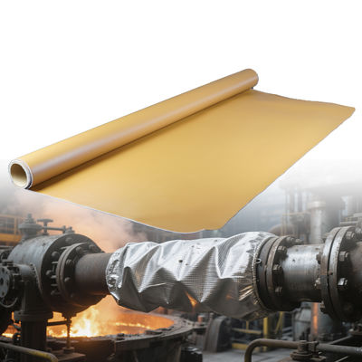 Silicone Coated Fiberglass Fabric with 260℃ Heat Resistance 400 g/sqm Weight and 0.3 mm Thickness for Thermal Insulation