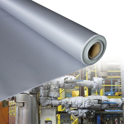 Double Sided Silicone Coated Fiberglass Fabric with 1 / 1.2 / 1.5 meter Width and 50 m / 100 m Roll Length for Thermal Insulation