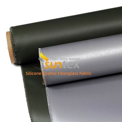 0.3 mm Thickness 400 g/sqm Weight Silicone Coated Fiberglass Fabric with 1 / 1.2 / 1.5 meter Width