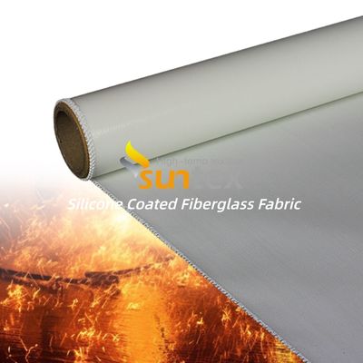 Anti-Corrosive Weatherproof Water Repellent Silicone Coated Fiberglass Fabric for Industrial Applications
