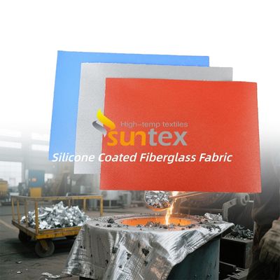 Liquid Silicone Rubber Coated Fiberglass Cloth High Temperature Fireproof Fabric with Corrosion Resistant and Weatherproof Properties