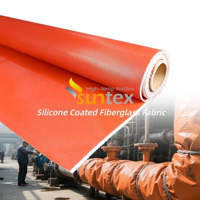 Liquid Silicone Rubber Coated Double Sided Corrosion Resistant Fiberglass Welding Blanket Fire Retardant