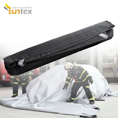 EV Car Fire Blanket with 550℃/1000℃ Thermal Resistance for Oxygen Deprivation and Gray Color Protection