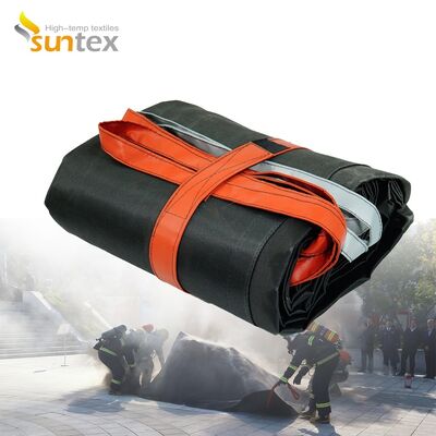 Gray Electric Vehicle Fire Blanket with 550℃/1000℃ Thermal Resistance for Oxygen Deprivation