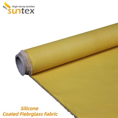 Industrial Grade Silicone Coated Fiberglass Fabric with 850g/m2 Weight Offering Fireproof and Chemical Corrosion Resistance