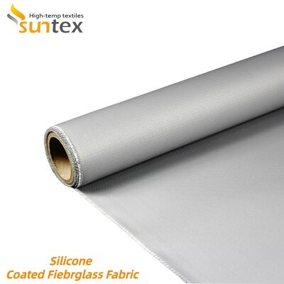 Industrial Grade Silicone Coated Fiberglass Fabric with 850g/m2 Weight Offering Fireproof and Chemical Corrosion Resistance