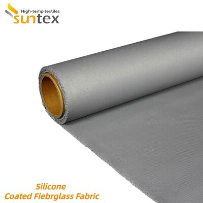Wholesale 850g/m2 Fireproof High Temperature Resistance Silicone Coated Fiberglass Fabric High Silica Fiberglass Cloth