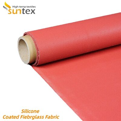 Silicone Coated Fiberglass Fabric with Extreme Temperature Resistance Chemical Corrosion Resistant and Fireproof Properties
