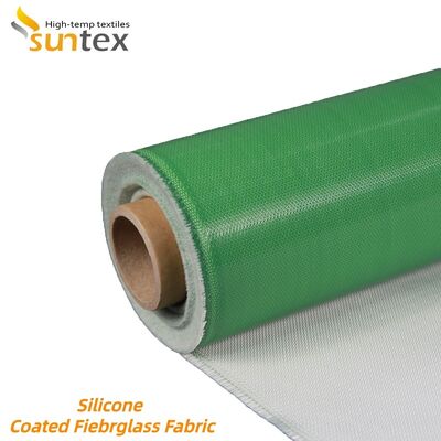 Fireproof Silicone Coated Fiberglass Fabric 850g/m2 High Silica Fiberglass Cloth Heat Resistant