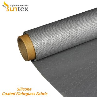 Heavy Duty 850g/m2 Silicone Coated Fiberglass Fabric - Fireproof and Heat Resistant for Industrial Applications