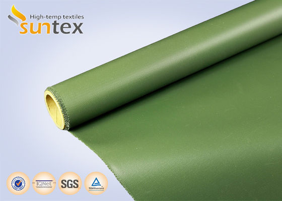 850g/m2 Fireproof High Temperature Resistant Silicone Coated Fiberglass Fabric High Silica Fiberglass Cloth