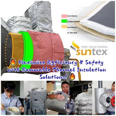 1000°C Temperature Resistant Customizable Water and Oil Resistant Thermal Insulation Fabric for Removable Insulation Jackets