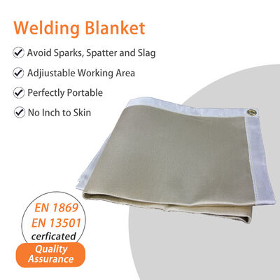 Custom Size High Temperature Resistant Heavy Duty Fiberglass Welding Fire Blanket