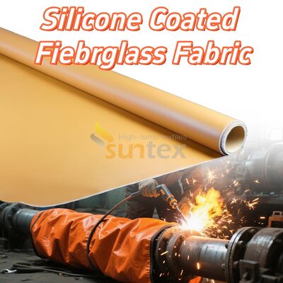 High Strength Silicone Coated Fiberglass Fabric with High Temperature Resistance Fireproof and Anti-tear Properties
