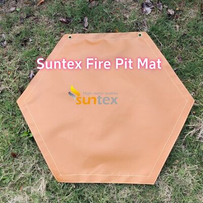 36 Inch Round Fire Pit Mat with 550C Heat-Resistant and Customizable Size for Outdoor Use