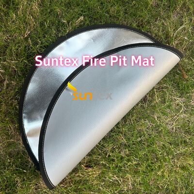 Double Sided 550°C Heat Resistant Fire Pit Mat with Customizable Size for Deck and Patio Protection