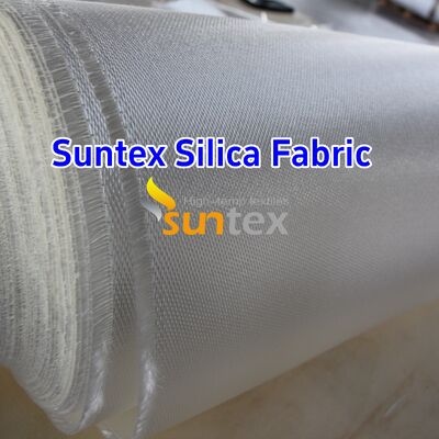 Silica Fiberglass Cloth with 1000℃ Temperature Resistance 18 oz/sqy Unit Weight and Crowfoot Pattern for High Temperature Applications
