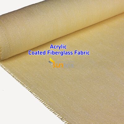 Acrylic Coated Fire Resistant Fiberglass Fabric with 550 Degree C Temperature Resistance for Welding Blankets - Easy to Sew and Cut