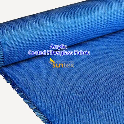 550 Degree C Fire Resistant Fiberglass Fabric with Acrylic Coating for Easy Sewing and Cutting