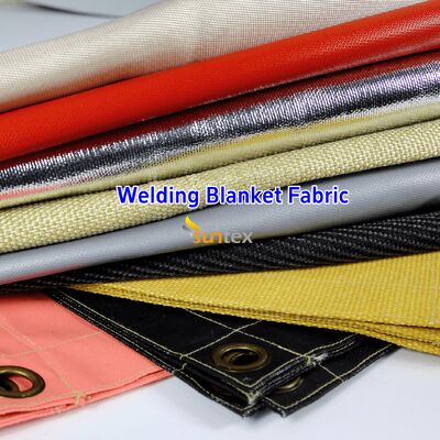 Heat Resistant Fiberglass Welding Blanket up to 1000°F with Acrylic Coating and Customizable Sizes