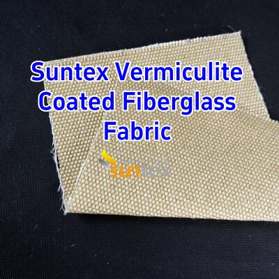 750℃ Temperature Resistance Vermiculite Coated Fiberglass Fabric with 1070gsm Heavy Weight and Excellent Abrasion Resistance