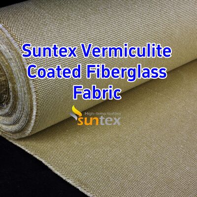 750℃ Temperature Resistance Vermiculite Coated Fiberglass Fabric with 1070gsm Heavy Weight and Excellent Abrasion Resistance