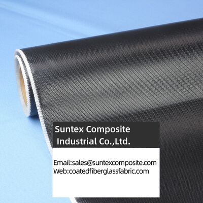 Double Sided Twill Woven High Temperature Resistant E-Glass Silicone Coated Fiberglass Fabric