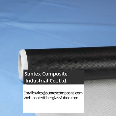 High Temperature Silicone Coated Fiberglass Fabric with Two Side Silicone Rubber Coating and Alkali Free E-Glass for 550°C Resistance
