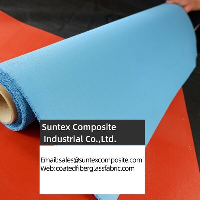 Silicone Rubber Coated Fiberglass Fabric with 4H Satin Weave, 0.1mm to 3mm Thickness, and -50°C to 550°C Temperature Resistance