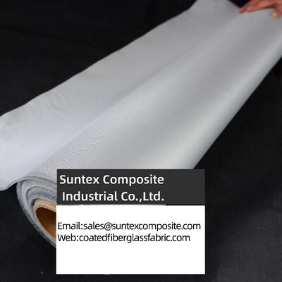 Heat Resistant Alkali Free Plain Woven Silicone Coated Fiberglass Fabric for Fireproof Curtains