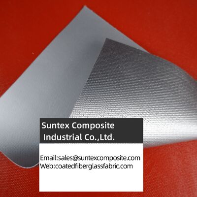 Custom Thick Silicone Rubber Coated Fiberglass Cloth with 560g/sqm Weight and 0.42mm Thickness for High Temperature Applications