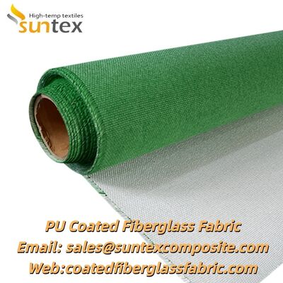 Waterproof Flame Retardant Anti-Static PU Coated Fiberglass Fabric for Welding Blankets and Fireproof Cloth