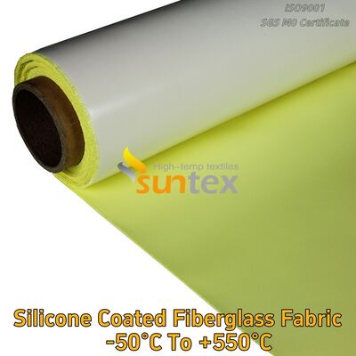 Different Colors High Temperature Thermal Insulation Fireproof Silicone Rubber Coated Fiberglass Fabric