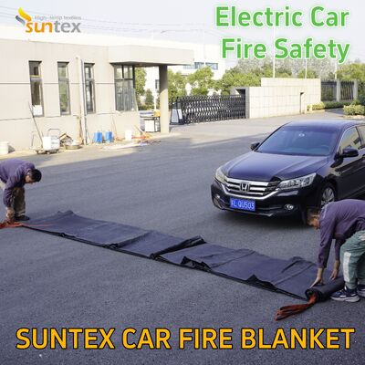 Suntex High Quality Large Electric Vehicle EV Fire Blanket Roll Made of Durable Fiberglass