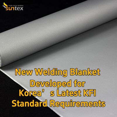 Suntex Welding Fire Blankets High Temperature Resistant Fiberglass Fireproof Blanket for Welding Spark Splash Prevention