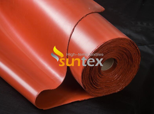Silikonkautschuk-überzogener Fiberglas-Stoff China-Großhandelshoher temperatur roter/grauer/schwarzer/orange beständiges Isolieren