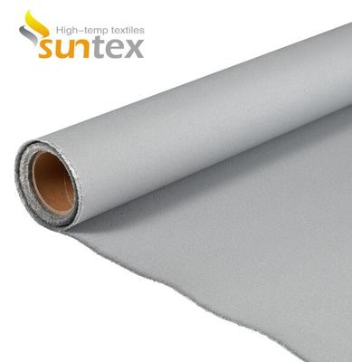 EN-13501 Certified Fire Curtain Fabric with 550°C Temperature Resistance and 0.6mm Thickness for Fire and Smoke Protection