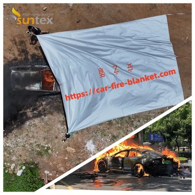 Suntex Auto Branddecke Pro und Glasfaser Stoff + Flammschutzbeschichtung auf beiden Seiten